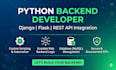 be your python django and flask backend developer