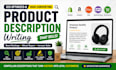 write SEO product descriptions for shopify, amazon, etsy, and ecommerce stores