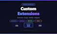 develop a custom and simple chrome extension for you