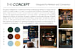 provide edesign concept with mood board and shopping list