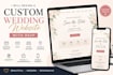 design a custom wedding website with rsvp