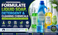 formulate liquid soap, detergent, and cleaning chemicals