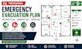 create emergency evacuation plan, fire safety plan, emergency exit, house plan