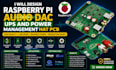 design raspberry pi audio dac ups and power management hat pcb