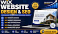 design wix website, wix studio website, SEO optimization and marketing