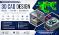 design manufacturing ready 3d cad molds, tooling, and mechanical assemblies