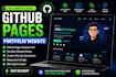 create and deploy a professional github pages portfolio website