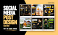 design instagram, facebook posts and ads