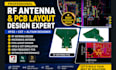 design rf antenna, microwave antenna and pcb layout using hfss and cst