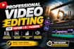 professionally edit your youtube video and video editing ads