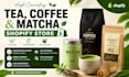 build tea brands shopify store coffee website matcha store, tea store