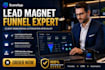 create high converting lead magnet funnel and client onboarding workflow