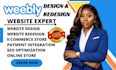 weebly website design weebly website redesign square website design
