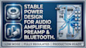 design a stable power supply for audio amplifier, preamp and bluetooth modules