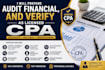 prepare audit financial, and verify as license cpa