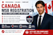 register your canada msb with fintrac and provide aml compliance program