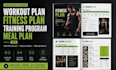 design workout plan fitness plan training program meal plan PDF