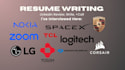write a resume for you