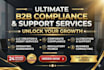 provide registered agent operating agreement and llc support services
