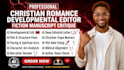 do deep developmental editing and plot structure for christian romance novels
