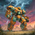 illustrate high quality futuristic mecha designs