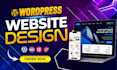 custom wordpress website design and redesign with elementor or divi page builder