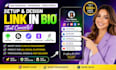 setup linktree, beacons, taplink, stan store link in bio page landing page carrd