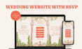 design wedding website, design wedding invitation, and rsvp