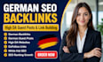 do high quality SEO german backlinks, german guest post high da link building