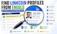 find linkedin profiles from emails and lead enrichment