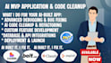 be your replit, bolt, lovable, and claude ai code cleanup expert, fix mvp