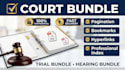 prepare court bundle, trial bundle, hearing bundle with bookmarks and index