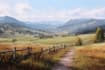 digitally oil painting landscape