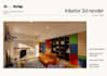 create realistic 3d interior rendering for your room
