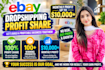 do expert ebay 2 step dropshipping on profit share