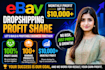 do expert ebay 2 step dropshipping on profit share