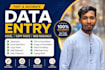do data entry, copy paste, web research, excel, and CRM data entry