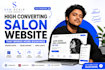build a high converting website for salons