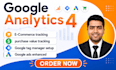 setup google analytics 4, ga4, ecommerce tracking via gtm