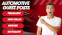 write and publish automotive guest posts, dofollow backlinks