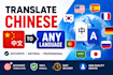 doing translate chinese to any language