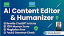 rewrite edit and humanize your chatgpt ai articles