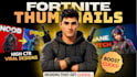 create clean fortnite youtube thumbnails with high CTR