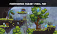 2d platformer game assets pixel art character sprite sheet side scroller tileset
