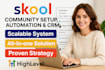 skool community setup skool course creation skool setup skool online community
