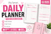 create printable daily planner, digital planner,