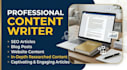 write SEO blog posts , articles and wedding speeches