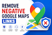remove negative content links from google maps by dmca