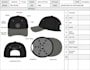create hat design, cap tech pack, snapback, bucket hat mockup for manufacturing