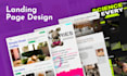 design a modern landing page UI UX in figma for conversions
